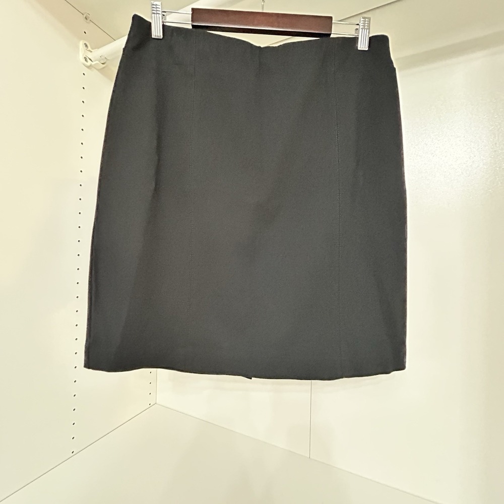 J.Jill Ponte Pencil Skirt Career‎ Office Black Skirt Women's Size M